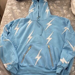 Blue Lightning Bolt Hoodie